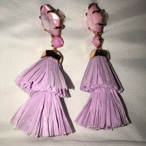 Kendra Scott Denise Lilac and Rose Gold Earrings